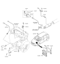 Diagram for 2018 Kia Optima Hybrid Knock Sensor - 392502E000