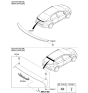 Diagram for Kia Forte Koup Spoiler - 87210A7000