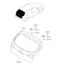 Diagram for 2015 Kia Forte Koup Liftgate Hinge - 79770A5000