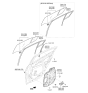 Diagram for 2017 Kia Forte Window Regulator - 83402A7011