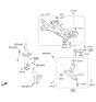 Diagram for 2016 Kia Forte Ball Joint - 545300U000