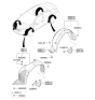 Diagram for 2015 Kia Forte Mud Flaps - 86832A7000