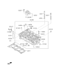 Diagram for Kia Soul Cylinder Head - 221102E001