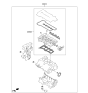 Diagram for Kia Forte Cylinder Head Gasket - 209202BU00