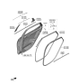 Diagram for Kia K5 Door Moldings - 83860L3000