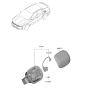 Diagram for Kia K5 Fuel Filler Housing - 81595L3010