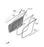 Diagram for 2024 Kia K5 Door Seal - 82130L3000