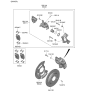 Diagram for 2022 Kia K5 Brake Caliper Bracket - 58210L1050