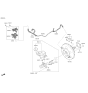 Diagram for 2021 Kia K5 Brake Booster Vacuum Hose - 59150L1250