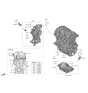 Diagram for Kia Sorento Oil Pan - 215102M800