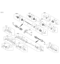 Diagram for Kia K5 Axle Shaft - 49501L3000