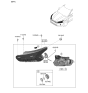 Diagram for Kia Headlight - 92101L3000