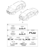 Diagram for Kia K5 Emblem - 86300L2500