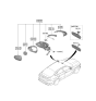 Diagram for Kia K5 Side Marker Light - 87624L2000