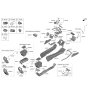 Diagram for 2022 Kia K5 Armrest - 84660L3000C97