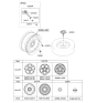 Diagram for 2021 Kia K5 Spare Wheel - 52910L3310