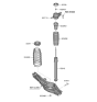 Diagram for Kia K5 Shock Absorber - 55307L3200