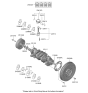 Diagram for Kia Sorento Crankshaft - 443L62SK00