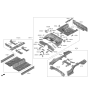 Diagram for 2023 Kia K5 Floor Pan - 65510L3000