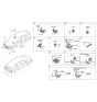 Diagram for Kia K5 Tailgate Handle - 81260L2011