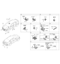 Diagram for Kia Niro EV Air Bag Sensor - 95930CG000