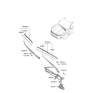 Diagram for 2023 Kia K5 Wiper Arm - 98321L2200