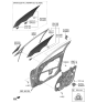 Diagram for 2021 Kia K5 Window Run - 82531L3000