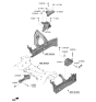 Diagram for 2021 Kia K5 Transfer Case Mount - 21830L1250