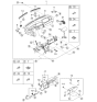 Diagram for 2001 Kia Spectra Glove Box - 0K2AA64030C96