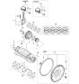 Diagram for 2004 Kia Spectra Piston - 234102Y902