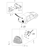 Diagram for 2003 Kia Rio Fog Light Bulb - 0K2AA51Y27