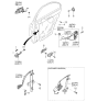 Diagram for 2004 Kia Spectra Door Latch Assembly - 0K2N272310