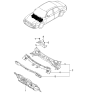 Diagram for 2000 Kia Spectra Dash Panels - 0K2N153400A