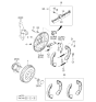 Diagram for Kia Spectra Brake Backing Plate - 0K2A126290