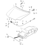 Diagram for Kia Spectra Hood Latch - 0K2BA56620A