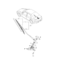 Diagram for 2001 Kia Spectra Wiper Arm - 0K2B167421A