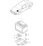 Diagram for 2000 Kia Spectra Car Batteries - 0K2AA18520