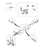 Diagram for 2002 Kia Spectra Ignition Lock Assembly - 0K2BP09010