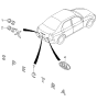 Diagram for 2000 Kia Spectra Emblem - 0K50A51725A