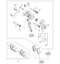 Diagram for 2003 Kia Spectra Parking Brake Shoe - 0K2N326980