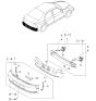 Diagram for 2000 Kia Spectra Bumper - 0K2SC50220XX