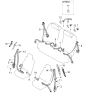 Diagram for 2001 Kia Spectra Seat Belt - 0K2DJ57720C96