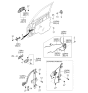 Diagram for 2004 Kia Spectra Window Regulator - 0K2A158560B