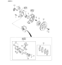 Diagram for 2000 Kia Sephia Brake Caliper Repair Kit - 0K2403324Z