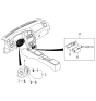 Diagram for 2000 Kia Spectra Dash Panel Vent Portion Covers - 0K2S355210AME