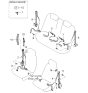 Diagram for 2000 Kia Spectra Seat Belt - 0K2DJ5769096