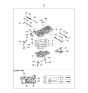 Diagram for 2001 Kia Spectra Automatic Transmission Filter - 463212Z000