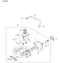 Diagram for 2002 Kia Spectra Brake Booster - 0K2A543950B