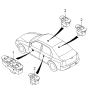 Diagram for 2001 Kia Sephia Power Window Switch - 0K2A266380F