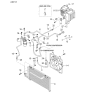 Diagram for Kia Sephia A/C Hose - 1K2A161458A